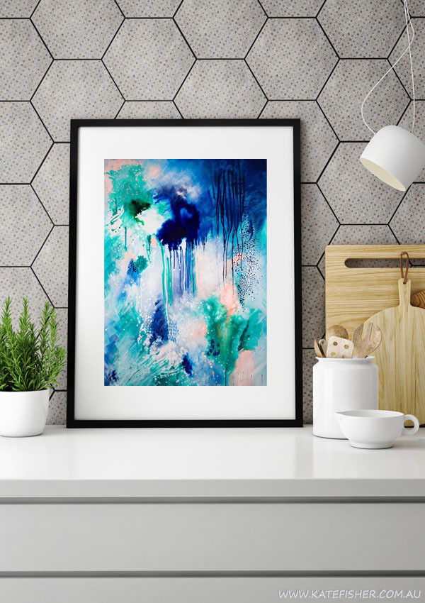 Phthalo_Atmosphere_abstract_wall_art_print_kitchen_Kate_Fisher
