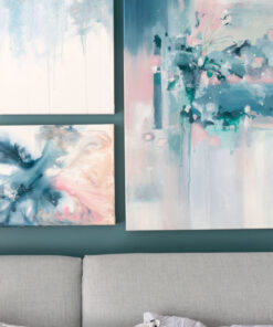 Alternative view of "Skyfall" Original abstract artwork<br> set of 3